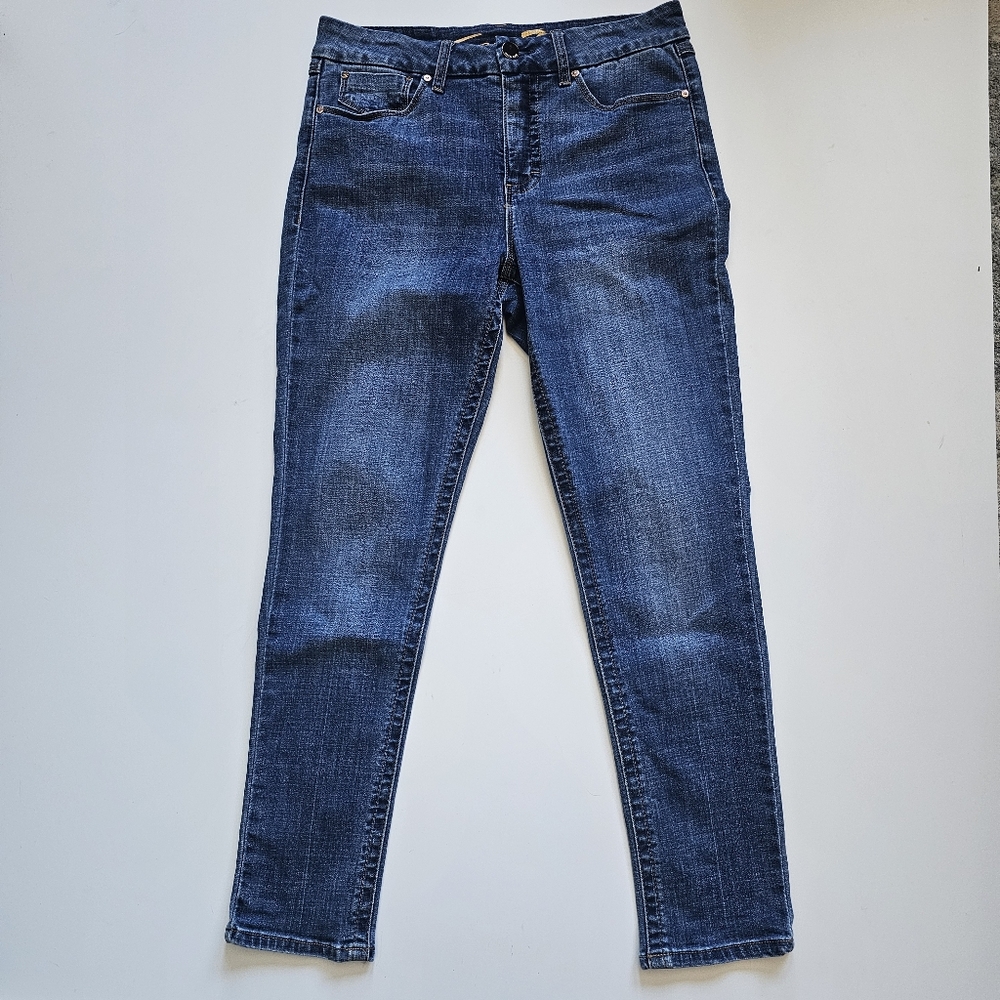 Seven7 Jeans Tummyless High Rise Skinny Shelby Blue Jean  Size 12
